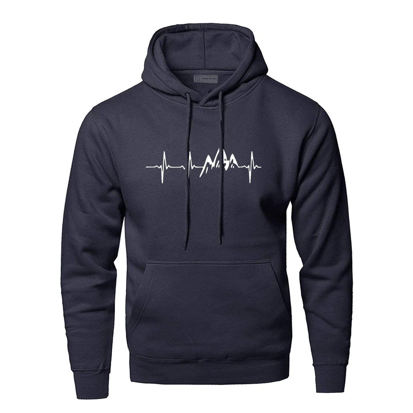 Men's Black/Grey Waterproof Mountain Hoodie on white background