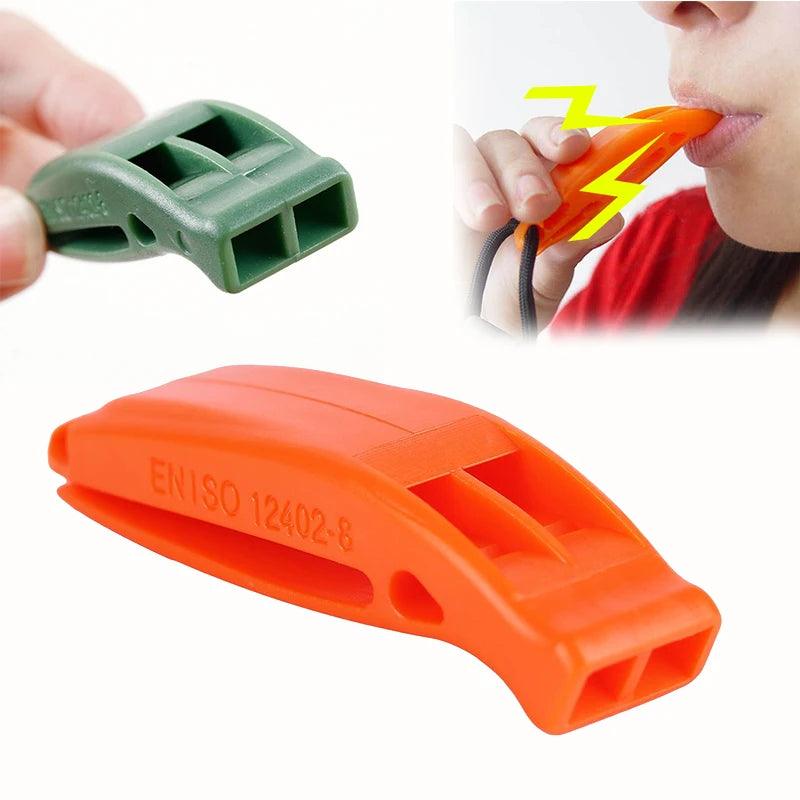 Compact Outdoor Emergency Whistle - Loud Safety Whistle for Hiking and Camping