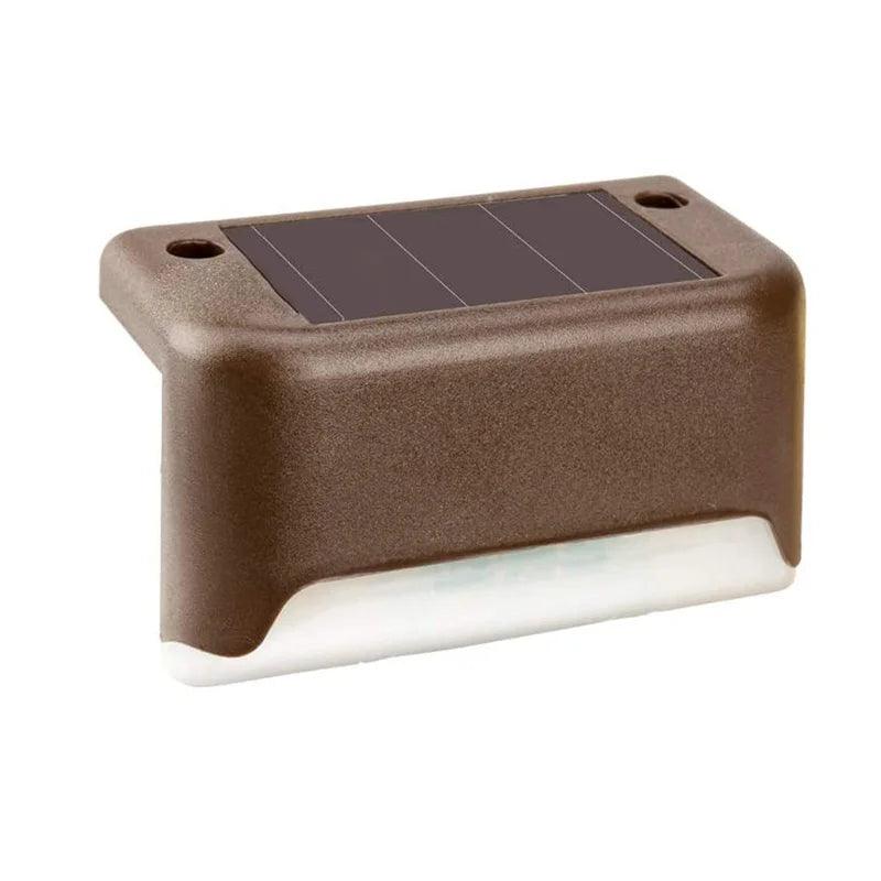 LED solar stair lights enhancing outdoor safety