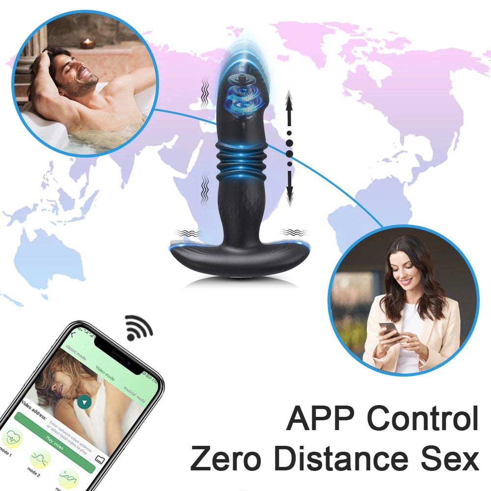Vibrating Butt Plug Remote Sex Toy for Women Anal Prostate Massager
