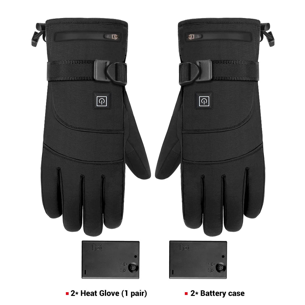 Top men's waterproof heated gloves ready for touch use