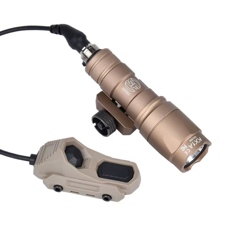 Surefir M300 M600 Tactical Flashlight with AXON Dual Function Remote Pressure Switch for 20mm Rail - Ideal for Hunting & Airsoft