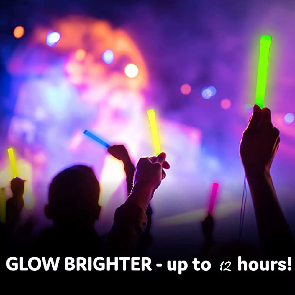 10 Ultra Bright Glow Sticks Emergency Light Sticks for Camping Accessories, Parties, Hurricane Supplies, Earthquake Survival Kit