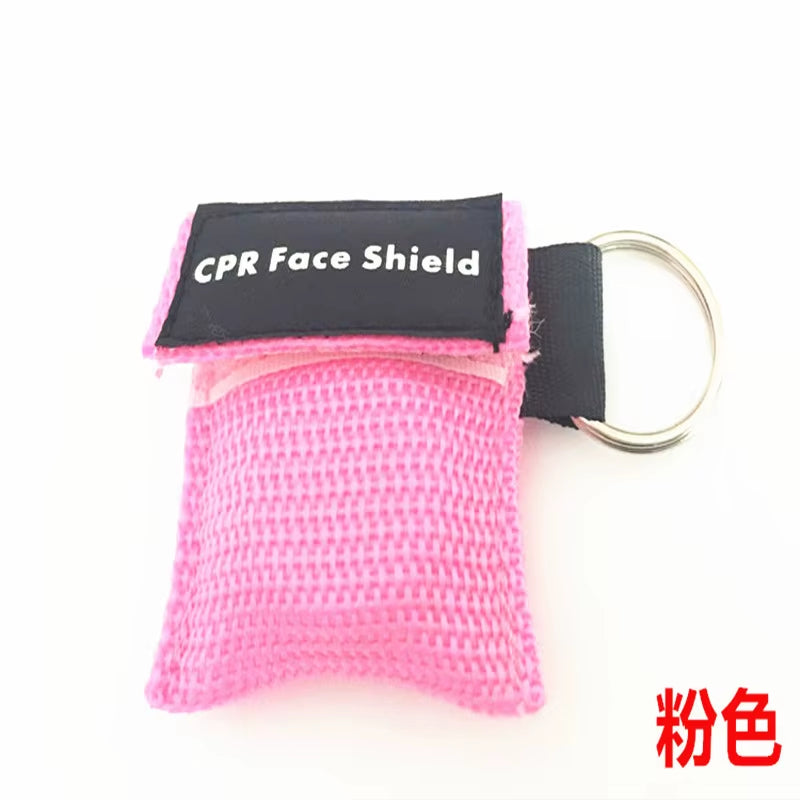 1Pcs Keychain First Aid Emergency Face Shield CPR Mask Professional Outdoor Rescue Health Care Tools Jetting Resuscitator Mask