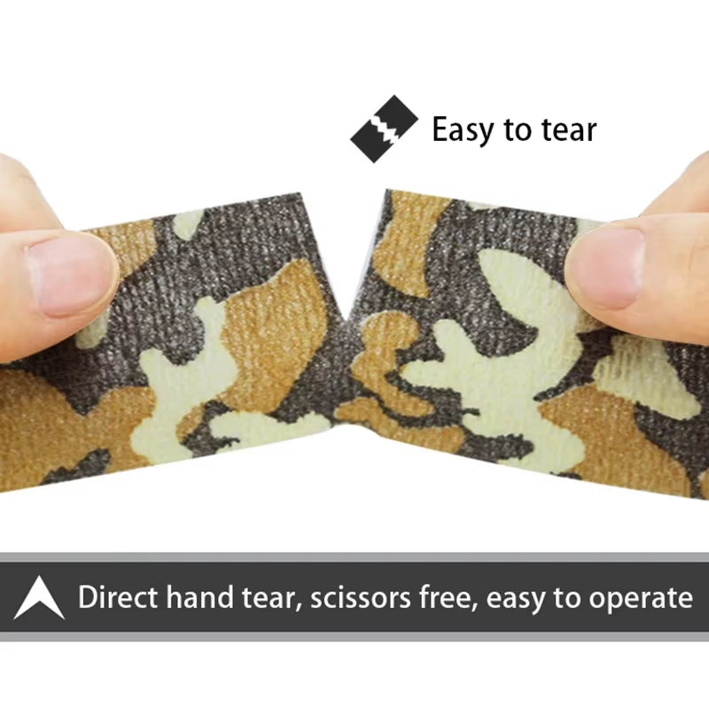 New Self Adhesive Non-Woven Colorful Bandage Survival Elastic Band Wound Protection Joint Fixation Outdoor Emergency Equipment
