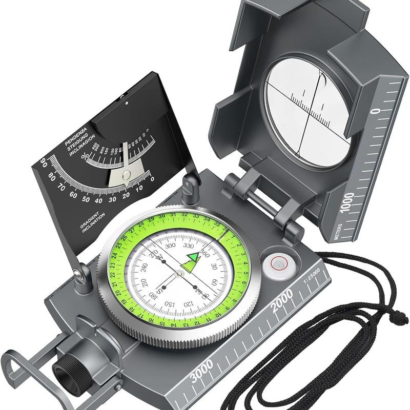 Proster Professional Compass - IP65 Hiking Compass with Sighting Clinometer - Metal Camping Compass Waterproof with Carry Bag for Camping, Hunting, Hiking, and Geology Activities