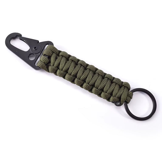 Outdoor Paracord Rope Keychain EDC Survival Kit Cord Lanyard Outdoor Emergency Key Chain for Hiking Camping Multifunction Tools