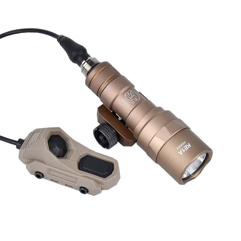 Surefir M300 M600 Tactical Flashlight with AXON Dual Function Remote Pressure Switch for 20mm Rail - Ideal for Hunting & Airsoft