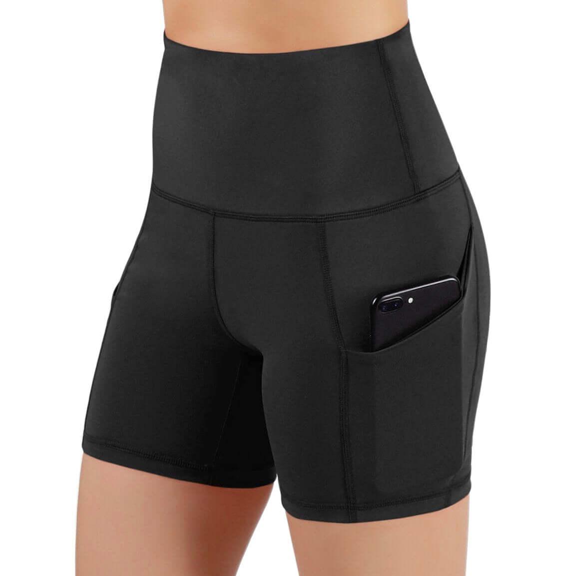 Jolie High-Waisted Athletic Shorts with Hip Pockets - Outdoorsavage