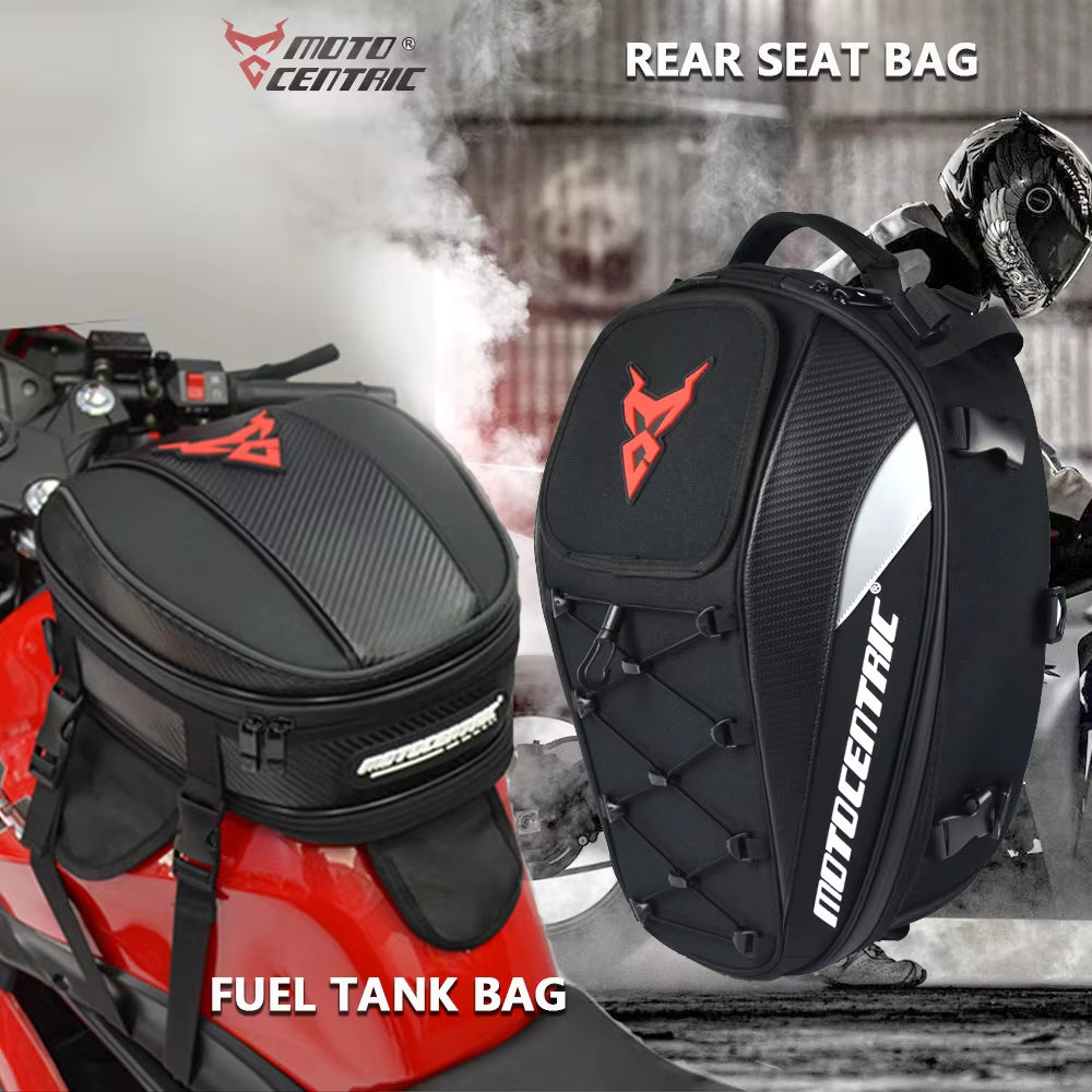 Waterproof Motorcycle Tail Bag Multifunction Motorcycle Rear Seat Bag High Capacity Motorcycle Bag Rider Backpack