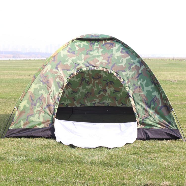 Outdoor Travel Tent 3-4 People Camouflage Mountaineering Tent Beach Camping Tent - Outdoorsavage