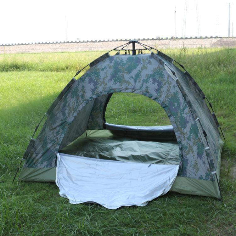 Outdoor Travel Tent 3-4 People Camouflage Mountaineering Tent Beach Camping Tent - Outdoorsavage