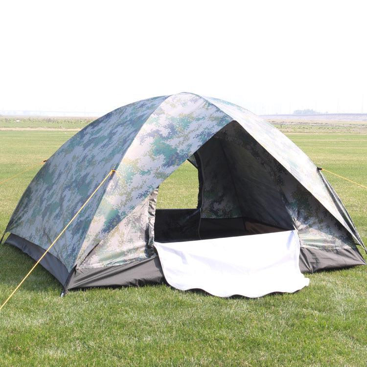 Outdoor Travel Tent 3-4 People Camouflage Mountaineering Tent Beach Camping Tent - Outdoorsavage