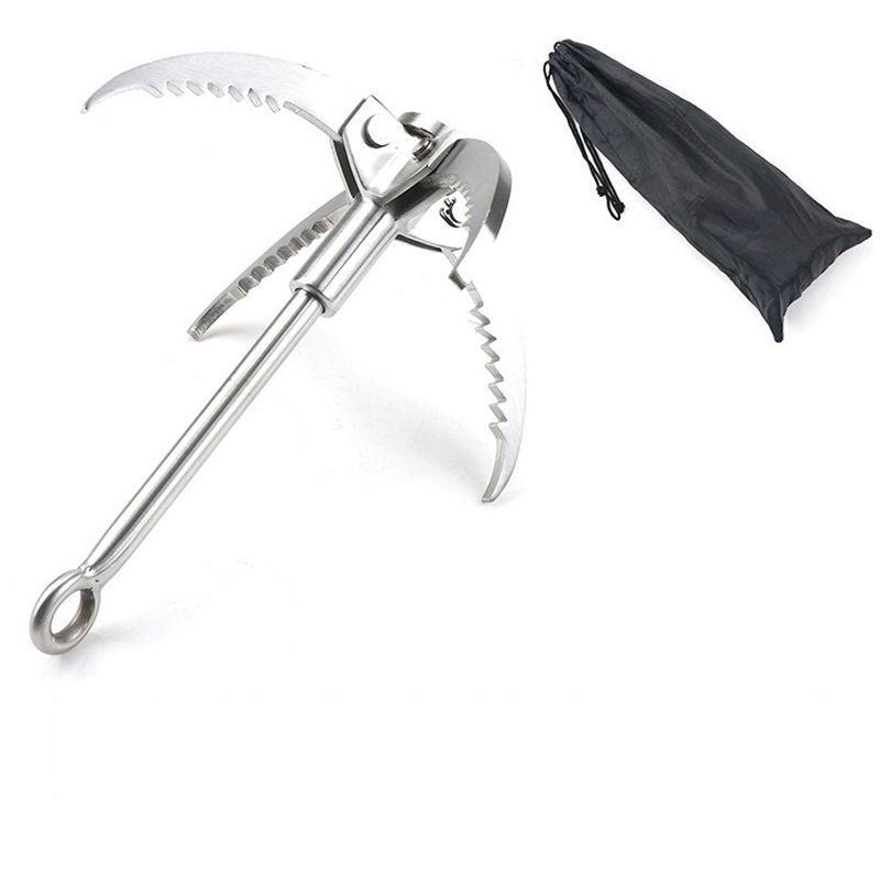 Outdoor Stainless Steel Flying Tiger Claw Climbing Climbing Hook Climbing Claw Survival - Outdoorsavage