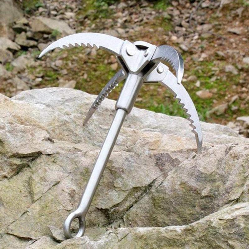 Outdoor Stainless Steel Flying Tiger Claw Climbing Climbing Hook Climbing Claw Survival - Outdoorsavage