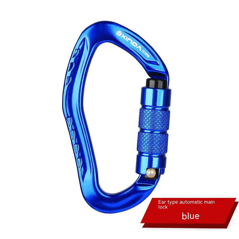 Climbing Button Carabiner Outdoor Rock Climbing Equipment Hook Lock - Outdoorsavage