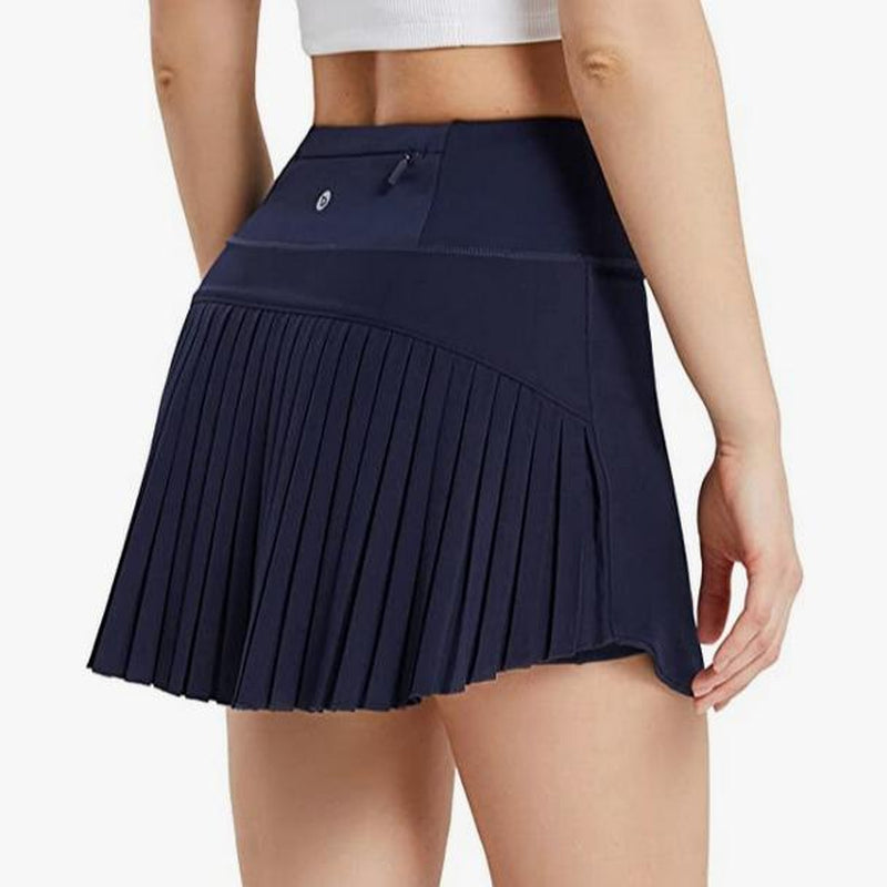 Baleaf Women'S Pleated Tennis Skirts High Waisted Lightweight Athletic Golf Skorts Skirts with Shorts Pockets