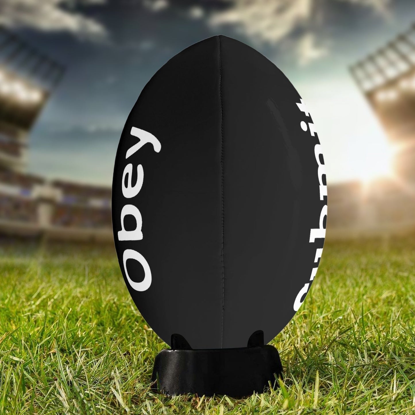 Obey and Submit - Rugby Ball