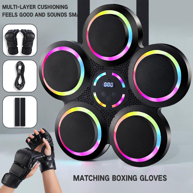 "2024 Limited Edition Intelligent Music Boxing Machine mit Boxhandschuhen für effektive Heim- und Fitnessstudio-Workouts. Die Boxmaschine ist wandmontiert und bietet ein innovatives Design für ein anspruchsvolles Training. Perfekt für Boxbegeisterte und Fitness-Enthusiasten."