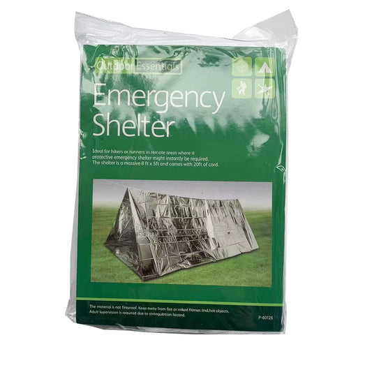 2 Person Emergency Shelter Survival Bivy Tube Tent Kit Thermal Blanket SOS Sleeping Bag Waterproof Survival Equipment