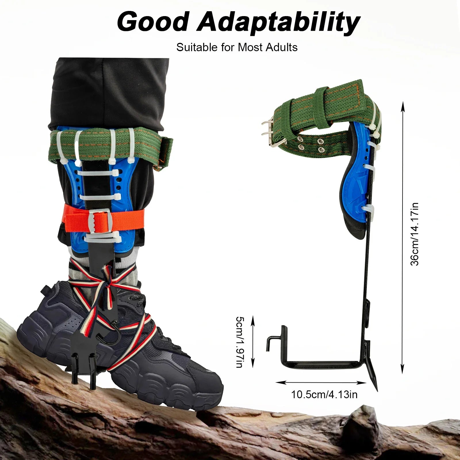 Tree Pole Climbing Spike Set Climbing Spurs with Safety Belt Rope Adjustable Climbing Tools Outdoor Tools Multitool