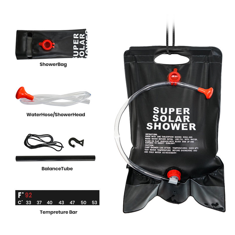 Outdoor Wash Bag Telescopic Shower Hhead Shower Bag