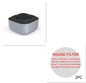 Portable smoke removal ashtray and air purifier in use