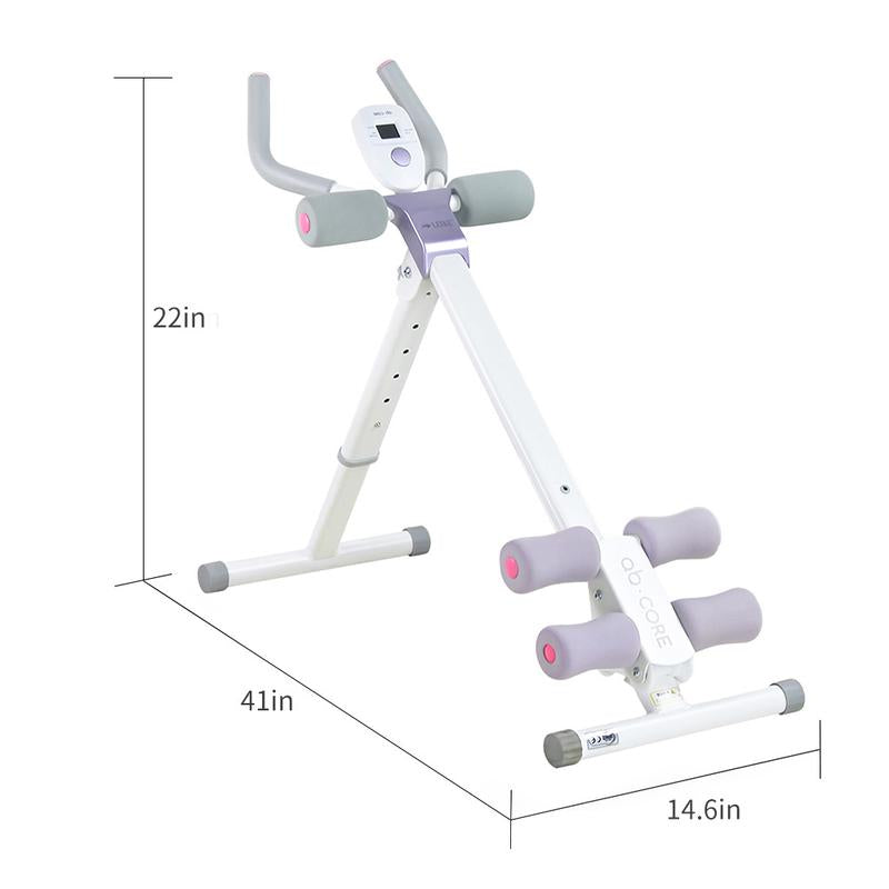 Ab Trainer Abdominal Whole Body Workout Machine Waist Cruncher Core Toner, Leg, Thighs, Buttocks Shaper with LCD Monitor Ab Workout Machine Adjustable Whole Multiple Exercise Modes Fitness Equipment Sturdy and Durable Foldable Professional