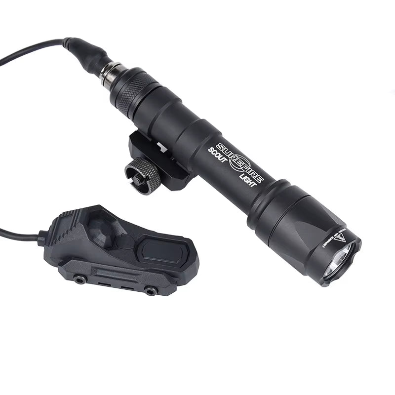Surefir M300 M600 Tactical Flashlight with AXON Dual Function Remote Pressure Switch for 20mm Rail - Ideal for Hunting & Airsoft