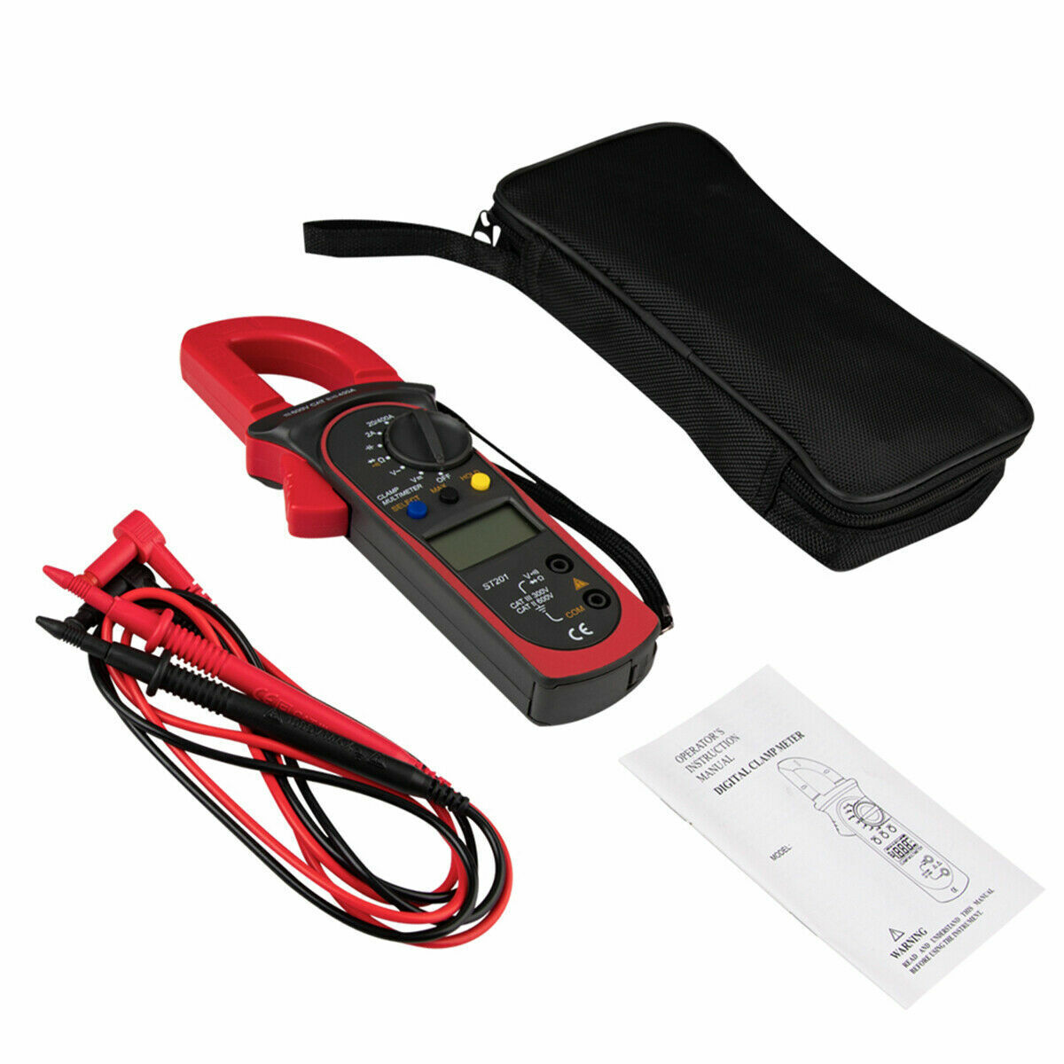 Digital Multimeter Tester AC DC Volt Ohm Amp Clamp Meter Auto Range