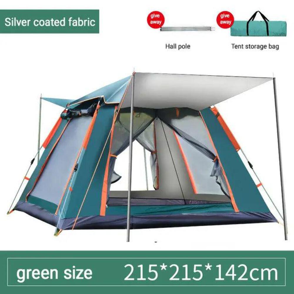 "Quick setup family camping tent, open and ready in minutes"