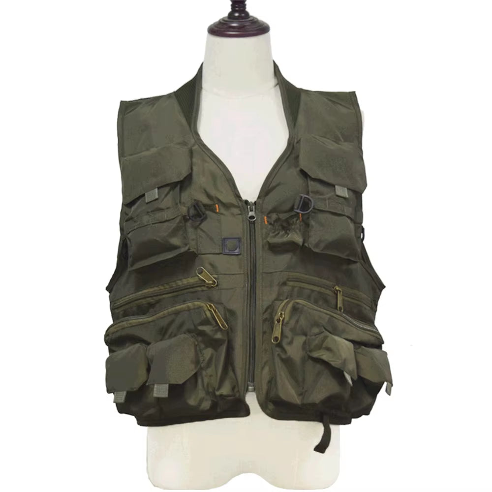 Korean Fishing Vest Quick Dry Fish Vest Breathable Material Fishing Jacket Outdoor Sport Survival Utility Safety Waistcoat