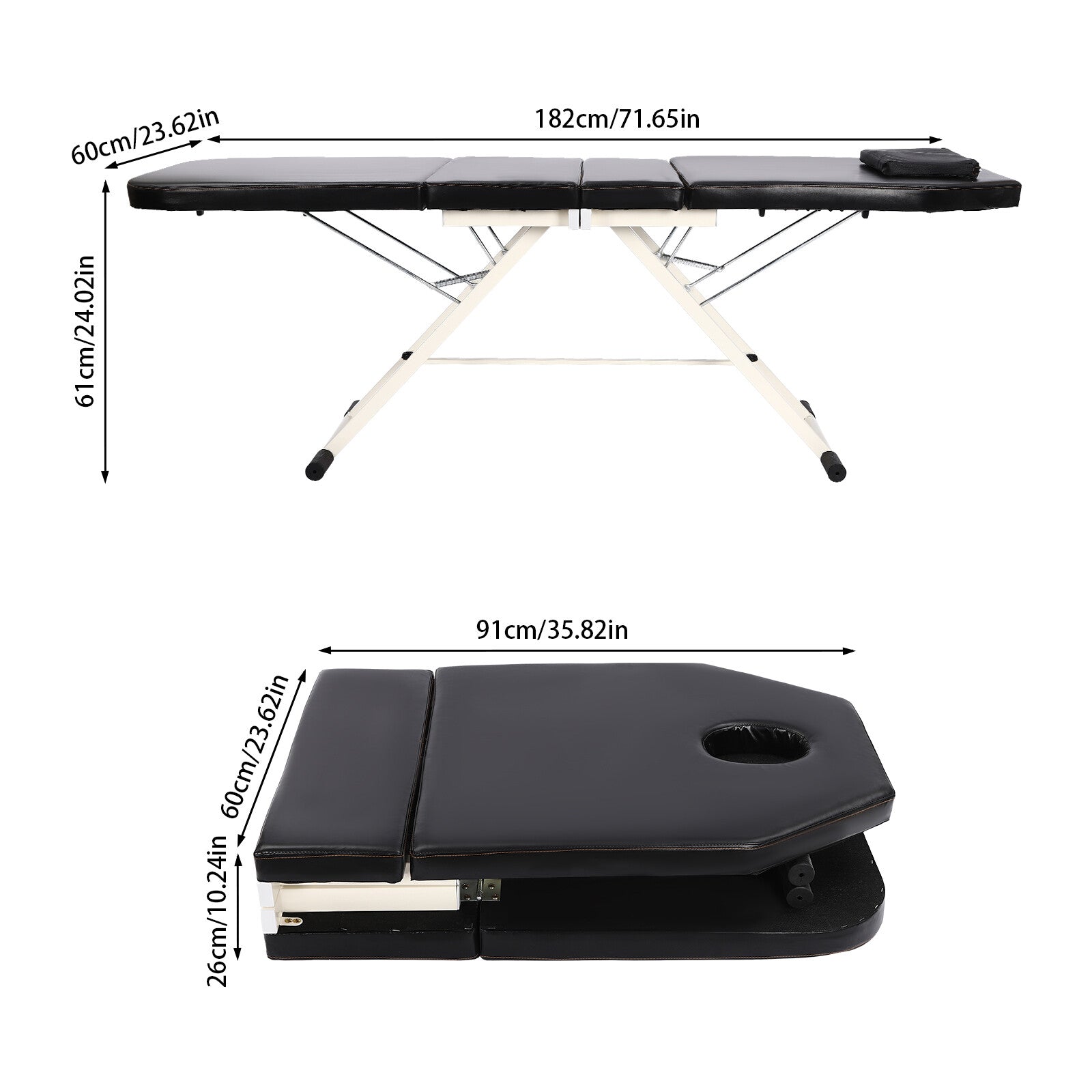 3 Farbe Massageliege Schönheitsbett Salon Klappbar Massage Bett Massage Table