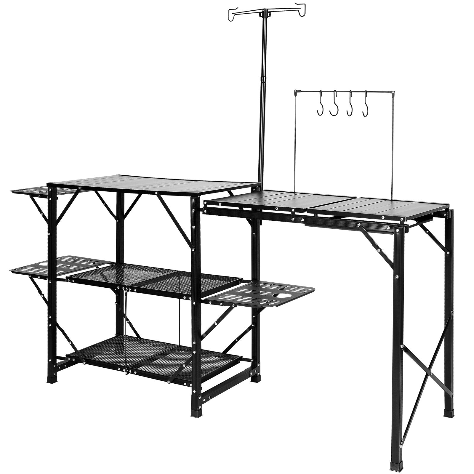 VEVOR Campingküche Küchenbox Campingschrank 40Kg 87X53X17Cm Zusammenklappb