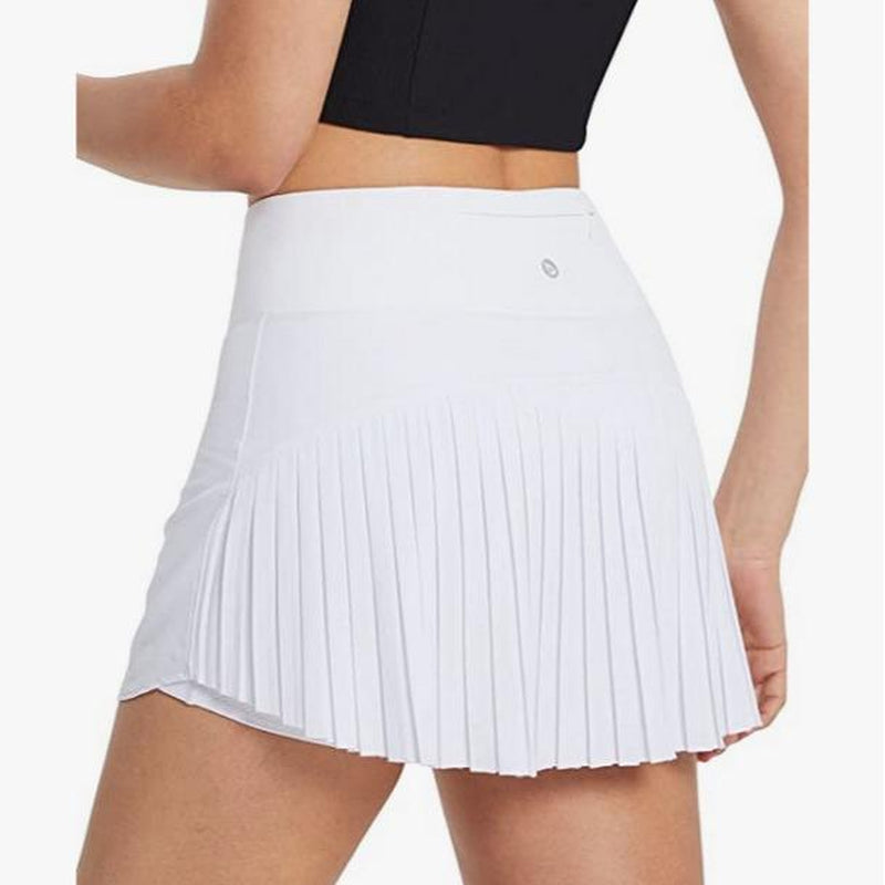 Baleaf Women'S Pleated Tennis Skirts High Waisted Lightweight Athletic Golf Skorts Skirts with Shorts Pockets