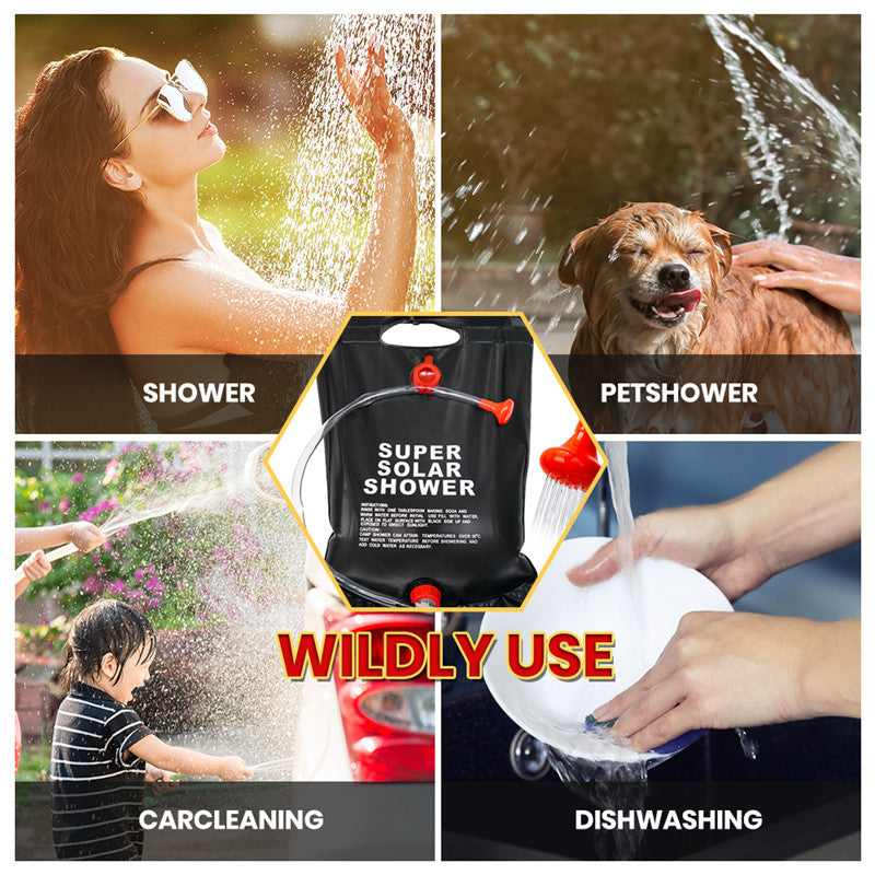 Outdoor Wash Bag Telescopic Shower Hhead Shower Bag