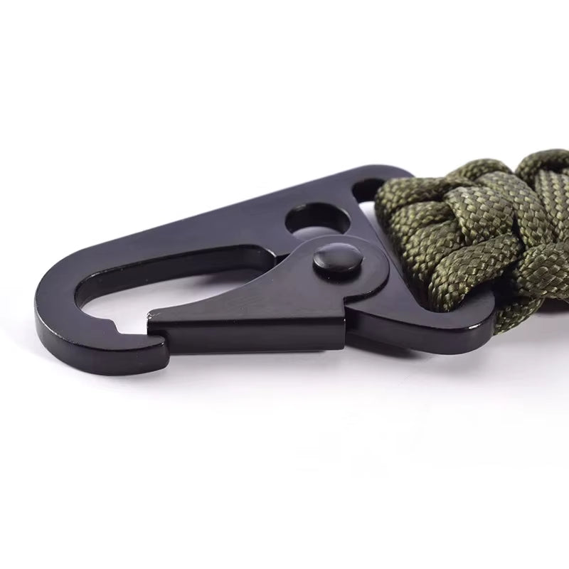 Outdoor Paracord Rope Keychain EDC Survival Kit Cord Lanyard Outdoor Emergency Key Chain for Hiking Camping Multifunction Tools