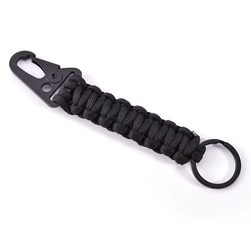 Outdoor Paracord Rope Keychain EDC Survival Kit Cord Lanyard Outdoor Emergency Key Chain for Hiking Camping Multifunction Tools