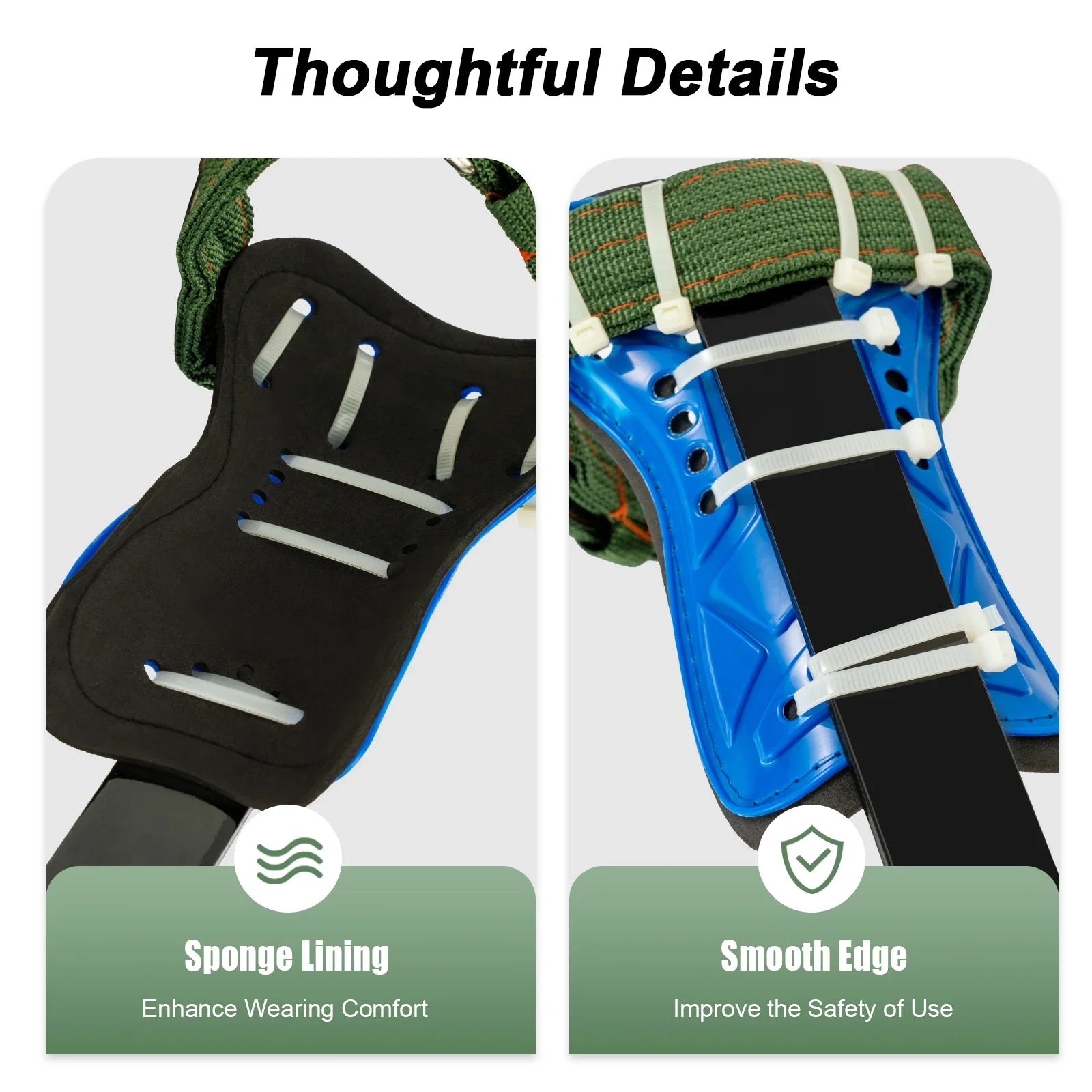 Tree Pole Climbing Spike Set Climbing Spurs with Safety Belt Rope Adjustable Climbing Tools Outdoor Tools Multitool