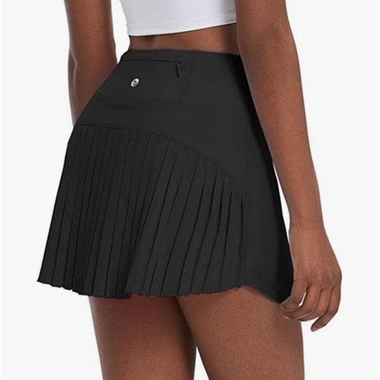 Baleaf Women'S Pleated Tennis Skirts High Waisted Lightweight Athletic Golf Skorts Skirts with Shorts Pockets