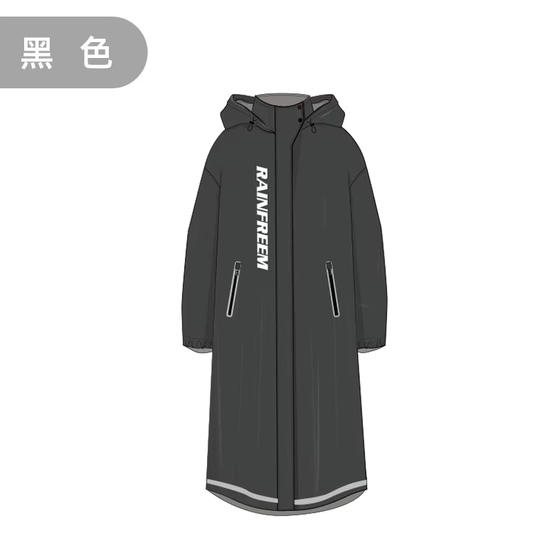 Fashion Multifunctional Windbreaker Type Raincoat Double Placket Waterproof Rain Poncho Outdoor Hiking Riding Couple Rainsuit