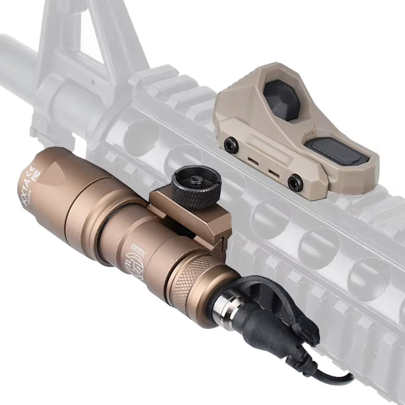 Surefir M300 M600 Tactical Flashlight with AXON Dual Function Remote Pressure Switch for 20mm Rail - Ideal for Hunting & Airsoft