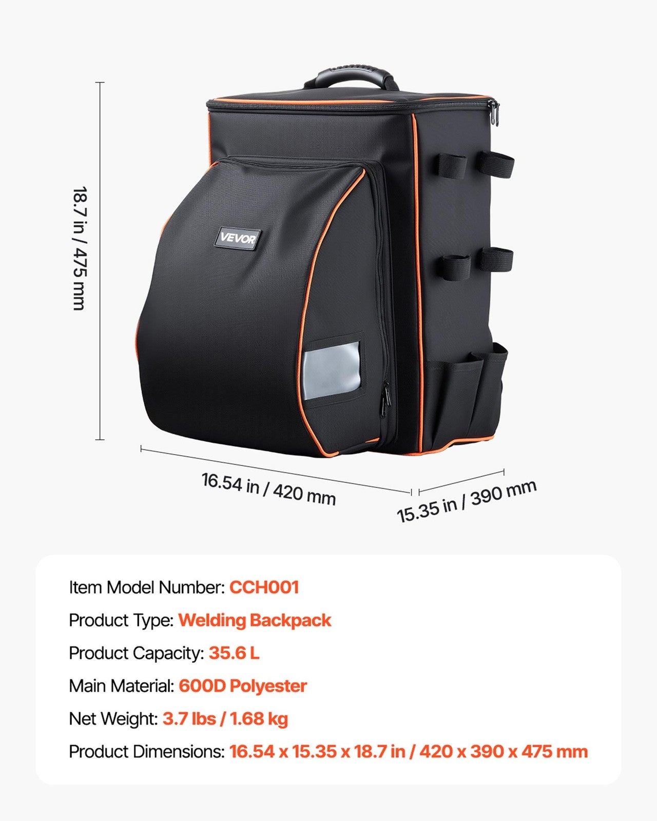 VEVOR Schweißrucksac