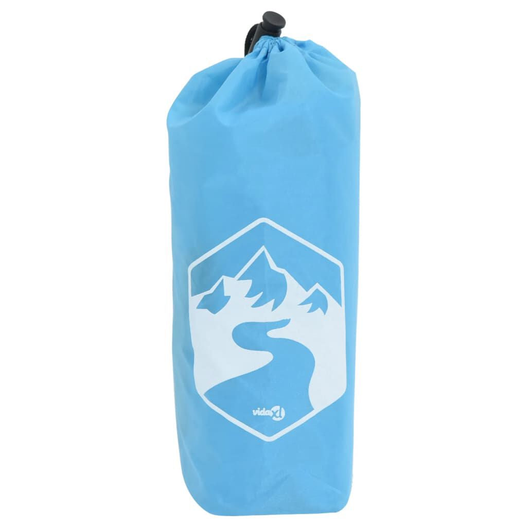 Regenponcho Mit Kapuze 2-In-1-Design Blau 223X145 Cm