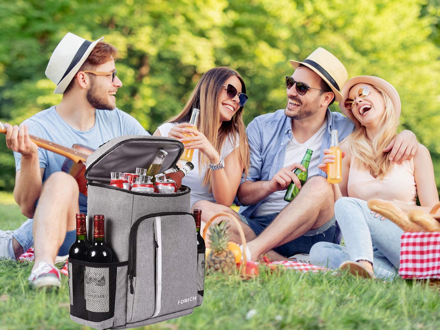 Ultimate Leakproof Insulated Backpack Cooler - Lightweight Waterproof Bag for Beach, Picnics, Camping & Hiking - Holds 30 Cans!