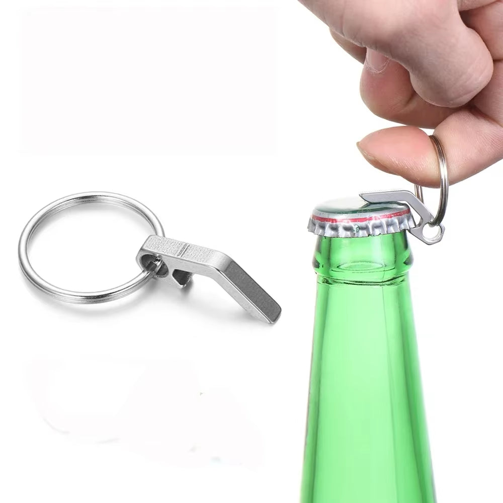 Outdoor Keychain Key Ring Pendant Camping Paracord Cord Rope Camping Survival Kit Emergency Knot Bottle Opener Key Chain