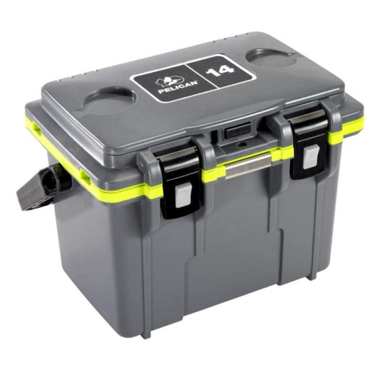 Pelican 14QT Personal Lunch Box Cooler & Dry Box with 3-Year Warranty Insulated Tableware Insulated Tableware