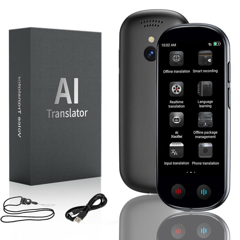 AI Language Translator with 5" HD Screen, Voice and Image Translations, AI Chatbot Assistnat, for Business and Travel, Powered by Chatgpt Audio