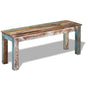 Bench Solid Reclaimed Wood 43.3"x13.8"x17.7" - Outdoorsavage