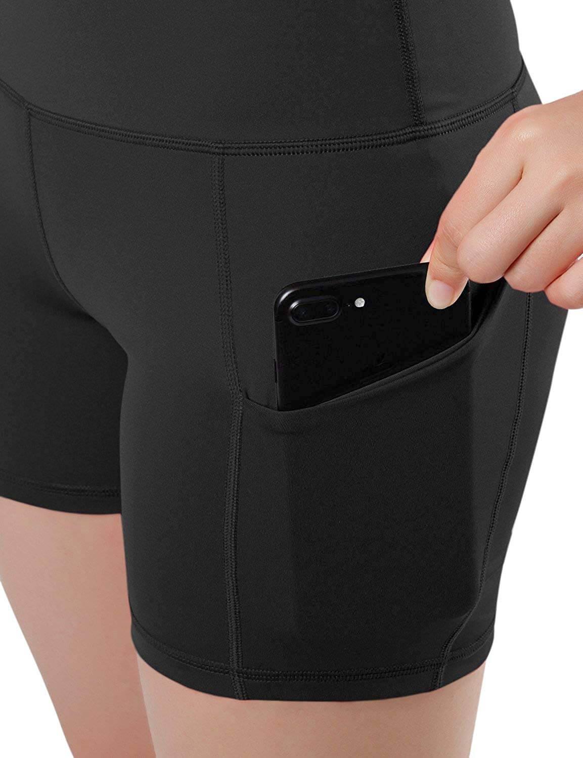 Jolie High-Waisted Athletic Shorts with Hip Pockets - Outdoorsavage